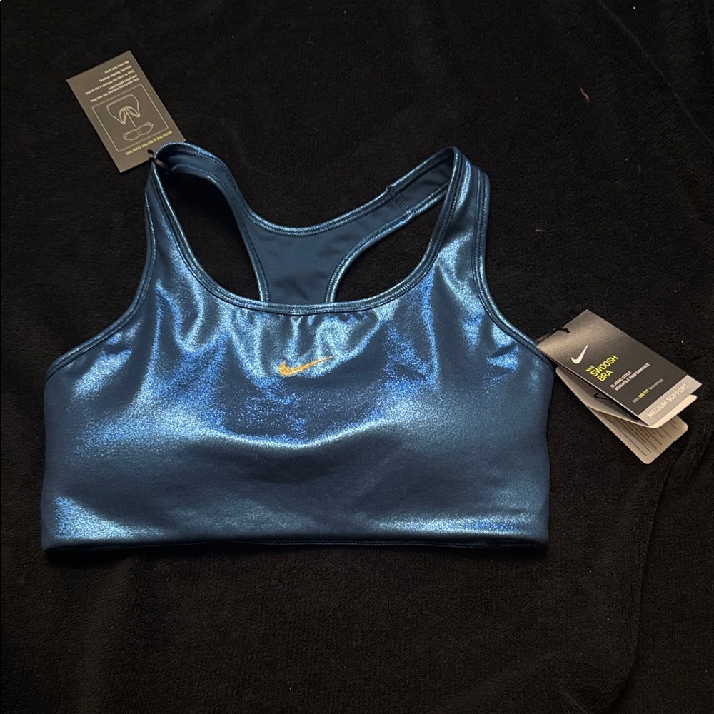 Nike Shimmering Blue Sports Bra